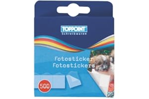 TOPPOINT Fotosticker 2500 Stk, Vinyl, Mehrfarbig, Selbstklebend, Modern, Sticker