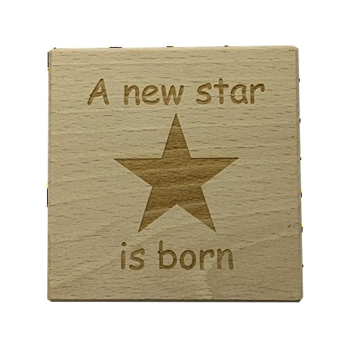 Holzwürfel Geburt mit eingravierten Daten des Babys – ein schönes Geschenk zur Geburt - 7