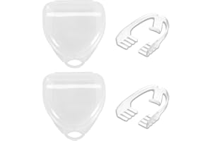 NAAPESI Mundschutz zum Zähneknirschen, 2 Stück Aufbissschiene Zähneknirschen, Dental Nachtschutz Mundschutz mit Aufbewahrungsbox für Erwachsene Zähneknirschen, Bruxismus und Schnarchen