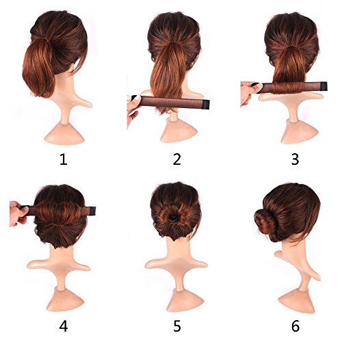 mlmsy Frauen Haar Styling Disk Schönes Donut Bun Maker ehemalige Schaumstoff French Twist Frisur Clip DIY Werkzeug Donuts Haar Bun machen - 2