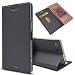Produktbild Sony Xperia XZ Premium Series PU Leather Wallet Case Flip Kickstand Function Ultra Folio Flip Slim Card Holder Case Cover Leather case for Sony Xperia XZ Premium (Dark Grey)