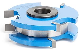 Amana Tool 3-Wing Tongue and Groove Reversible Stile and Rail Shaper Cutter, SC577, 2-13/32 x 3/4 x 1/2 and 3/4 Bore for 3/4 Inch Material