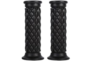 Belissy Poignee Moto PoignéEs de Guidon Universelles PoignéEs de Frein en Caoutchouc pour Guidon Moto Couvre-Guidon ModifiéS pour Moto de 22 mm à Vendre en Ensemble (Noir)
