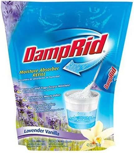 DampRid FG30LV Refill Bag Lavender Vanilla, 42-Ounce by DAMPRID