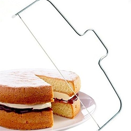 JUNGEN Tortenbodenteiler Kuchen Schneider Edelstahl Kuchenform- und Modellierwerkzeuge Einstellbare Dicke - 2