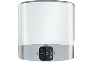 Ariston Fleck Duo 5 - Calentador de Agua Eléctrico Bajo Consumo Horizontal y Vertical, Termo Eléctrico 30 Litros Plano 50,6x27,5x53,6 cm - Fabricado para Instalación en España