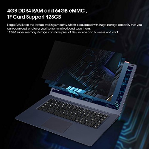 T-bao R8 15 6  Windows 10 Laptop PC 4GB 64GB Intel z8350 Quad Core HD Graphics 400 Ultrabook with 0 3MP Camera HDMI WIFI Bluetooth 8000mAh Big Battery
