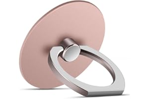 Soporte para teléfono móvil MuStone, Soporte para Timbre para teléfono Celular, Soporte Redondo de Metal con Forma de rotación de 360 Grados para iPhone Series, Samsung Galaxy Series, Huawei Series