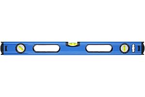 Högert Technik - Niveau à bulle 200 cm, dispose de 3 fioles : 0 ° / 45 ° / 90 °, niveau à bulle en aluminium, embouts amortissants, taille : 200 × 5,65 × 2,1 cm, HT4M020