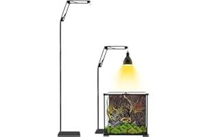 GlowUp Support de Lampe Réglable pour Reptile, Chauffant pour Aquarium Tortue, 40-140CM, Terrarium, Cages