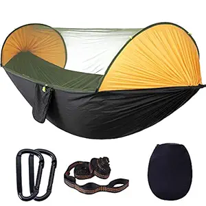 Camping Tent, Strong Automatic Hammock Stable Portable Automatic Lightweight for Camping Travel for Garden