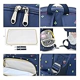 Aosbos Wickelrucksack Wickeltaschen Mutter Rucksäcke inklusive Wickelauflage, Taschenbefestigungssystem für den Kinderwagen, 30 x 43 x 18 cm - 5