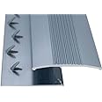 Exclusive Range - Carpet to Tile/Flooring/Wood/Laminate Transition Threshold Strip - Metal Plate Strip Door Bar Z Edge - Grey Colour