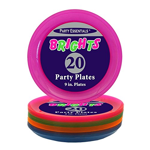 Plastikteller „Neonfarben“ 20er Pack - 5