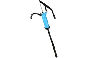 QWORK® Pompa per Olio Pompa a Mano con Leva e Tubo Retrattile, Pompa per fusti di Petrolio Pompa per fusti di Petrolio per Altezza del Fusto di Petrolio 28,5-89 cm