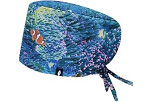 ROBIN HAT - Calot Chirurgien Femme et Homme | Cheveux Longs | Confortable, Ajustable, Respirant | Tissu 100% Coton Biodégradable | Soins de Santé, Médecins, Infirmiere, Dentiste | Taille Unique