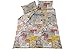 Travel Memento Multicoloured Bedding Set - Kingsize.