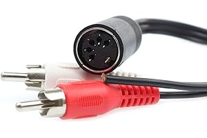 S/CONN maximum connectivity Cable Midi DIN 5 Pines 2 RCA macho con oreja 0,2m
