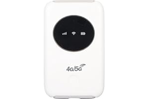 LUQEEG Hotspot Mobile 4G LTE 300Mbps - WiFi Modem USB Sbloccato 5G ad Alta Velocità con Slot per Schede SIM - Router Portatile Senza Fili per Viaggi e Lavoro