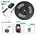 Produktbild WeCraft - LED Strip 5m Arbeitet mit Amazon Alexa, Google Home, Smart Phone - LED Streifen mit Fernbedienung - LED Lichterkette für Party Musik, Poolbeleuchtung - LED Band 150 LED RGB Strip Full Kit