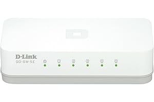 ‎D-LINK D-Link GO-SW-5E 5-Port Ethernet Easy Desktop Switch (10/100 Mbit/s, automatische MDI/MDIX-Erkennung) weiß