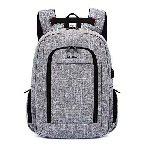 DTBG multifunktions Rucksack mit USB Anschluss Studenten Schule Rucksack Nylon Business Backpack   17 Zoll Laptop Rucksack Computer Tasche f  r 17 - 1