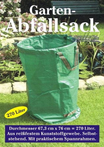Garten-Abfallsack, 270 Liter, reißfest, selbststehend und beschichtet