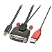 Produktbild LINDY 41997 2 m DVI-D mit USB auf Mini DP aktiv Adapter Kabel – Schwarz