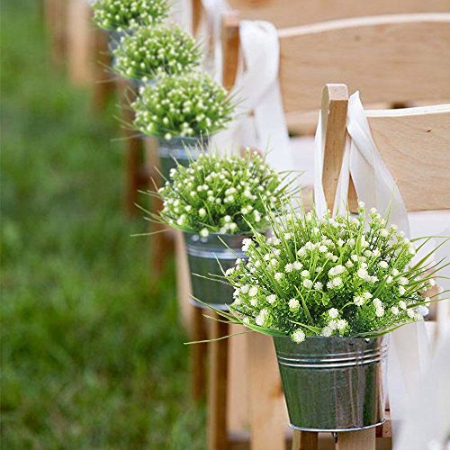 Künstliche Sträucher, Houda 4 Faux Kunststoff Eukalyptusblätter Sträucher Fake Simulation Greenery Pflanzen Innen Außen Home Garten Büro Veranda Hochzeit Decor Style 2 - 4