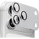 Coverzone Coverzone Kamera Lens Koruyucu i&ccedil;in iPhone 17 Pro Max 6.9 In&ccedil;, Tam Kapsamlı 9H Temperli Cam Halkalı Kapak, Mat Meta