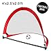 Price comparison product image Football Goal Posts for Kids Indoor Outdoor Football Set with Foldable Carry Bag, Garden Goal Target Net Toys Gifts for Boys Girls 3 4 5 Years Old (Training) (Football)