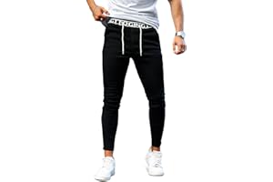 GINGTTO Mens Skinny Jeans Ripped Stretch Slim Fit Jeans for Mens Classic Denim Pants