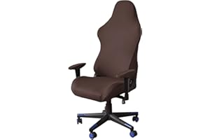 LIFEDX Juego de 4 fundas para silla de juegos, funda giratoria para silla de oficina con reposabrazos/respaldo de silla, fundas elásticas para silla de videojuegos, estilo carreras, silla de oficina sin
