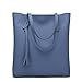 Produktbild Deloito Mode Damen Handtasche Schultertasche Bote Große Tasche PU-Leder Damen Geldbörse (Blau)