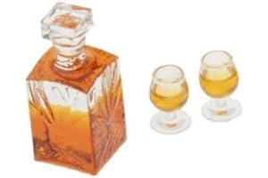 PINICECORE Mini Bottiglia Di Whisky Wine Simulazione Scala Di 1:12 Dollhouse Miniatura Accessori Bar Modello Fingono Il Giocattolo