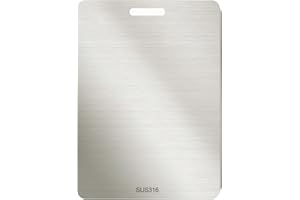 Freshmagis Titan Schneidebrett, Titanium Schneidebrett, schneidebrett Edelstahl, Titanium Cutting Board, Stainless Steel Cutting Board (34 * 23cm)