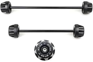 DingSyou Motorcykel Hjulskydd Bakre framaxelgaffel Crash Slider kompatibel med Yamaha MT07 FZ07 MT09SP 2014-2024 MT09 FZ09 SP