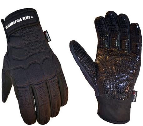 Cestus TURBINATOR BK-3061 M Pro Series Polychloroplene Windproof Glove, Work, Medium, Black (Pack of 1 Pair)