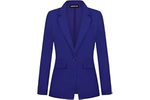 MINTLIMIT Womens Blazer Suit One Button Jacket Blazers Notched Lapel Casual Elegant Classic Formal Long Sleeve Workwear Lapel Suit