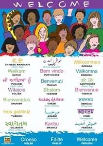 Welcome Poster in 24 Languages - Multilingual/Bilingual Welcome Poster ...