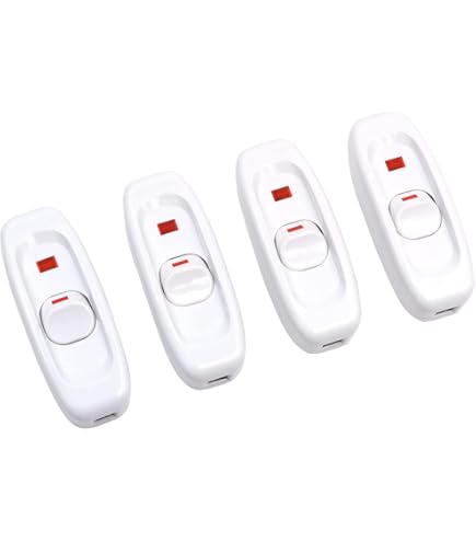 2 stuks zwarte inline schakelaar, tussenschakelaar, 6 A 250 V, torpedo- schakelaar, tuimelschakelaar, kabelschakelaar, 2-aderige en 3-aderige voedingskabels, voor alle soorten elektrische lampen 2 stuks zwarte inline schakelaar, tussenschakelaar, 6 A 250 V, torpedo- schakelaar, tuimelschakelaar, kabelschakelaar, 2-aderige en 3-aderige voedingskabels, voor alle soorten elektrische lampen