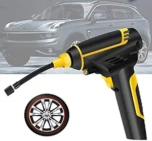 JUKKRE Handheld Electric Pump,Air Compressor,Wireless Digital Display Night Vision Pressure Measurement & Preset,Automatic Inflatable, Car Tyre,Motorcycles,Balls,Inflatable Toys||CAR Gun AIR Pump-1