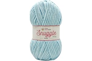 LITTLE WOOL SHOP LittleWoolShop Snuggle Puff Chunky Chenille Yarn 100g - 100% Supersoft Polyester (Sherbet Fizz 6F19, Single (1 Ball))