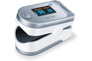 Beurer PO 60 Pulsoximeter mit Bluetooth, Ermittlung der arteriellen Sauerstoffsättigung im Blut