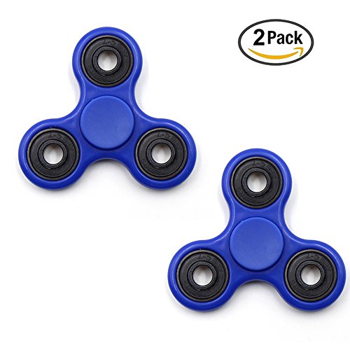 Digitek Fidget Spinner Toy Stress Reducer Ceramic Bearing - Perfect For ADD, ADHD, Anxiety, and Autism Adult Children 2PCS Blue Digitek Fidget Spinner Toy Stress Reducer Ceramic Bearing - Perfect For ADD, ADHD, Anxiety, and Autism Adult Children 2PCS Blue