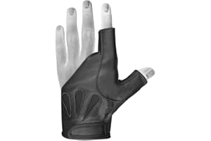 DASKZ LEATHERS American Archery Glove for Right-Hand Archers – Worn on Left Hand – 100% Leather – Traditional Bow Shooting Glove – 4 Colors: Beige, Black, Brown, Dark Brown – Sizes XS to XXL