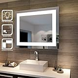 beleuchteter wandspiegel aldi Das Ein-ausschalten wird durch Lischtschalter an der Wand, Montage: Horizontal/ Vertikal