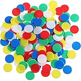 Glitter multi colores: los diferentes colores de los chips de bingo plásticos pueden ser más distintivos para marcar y agrupar