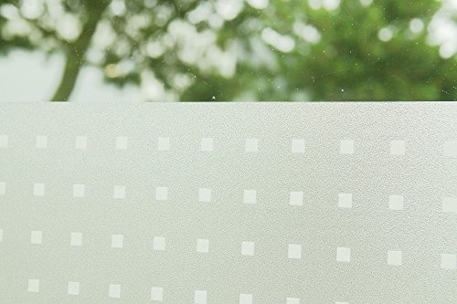 Tamia-living Statische Fensterfolie 90% UV-Sonnenschutz Selbsthaftende Sichtschutzfolie Glasdekor „Pünktchen“ P018W (60*150cm) - 2