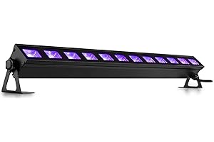 Beamz BUV183 - LED UV Bar, Luce UV 12 x 3W, Plug & Play, Consumo Energia 35W, Trasportabile, Utilizzo Multiuso